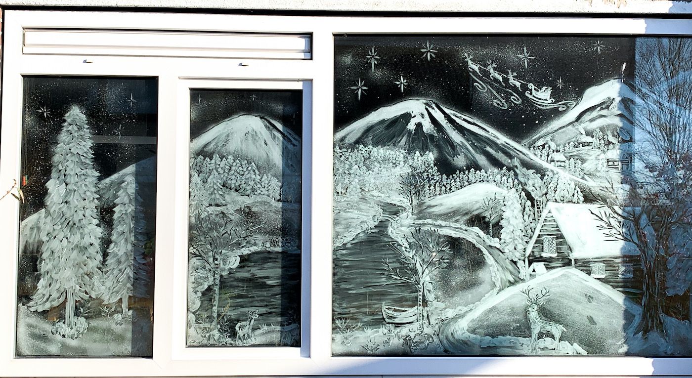 Christmas Window buitenzijde